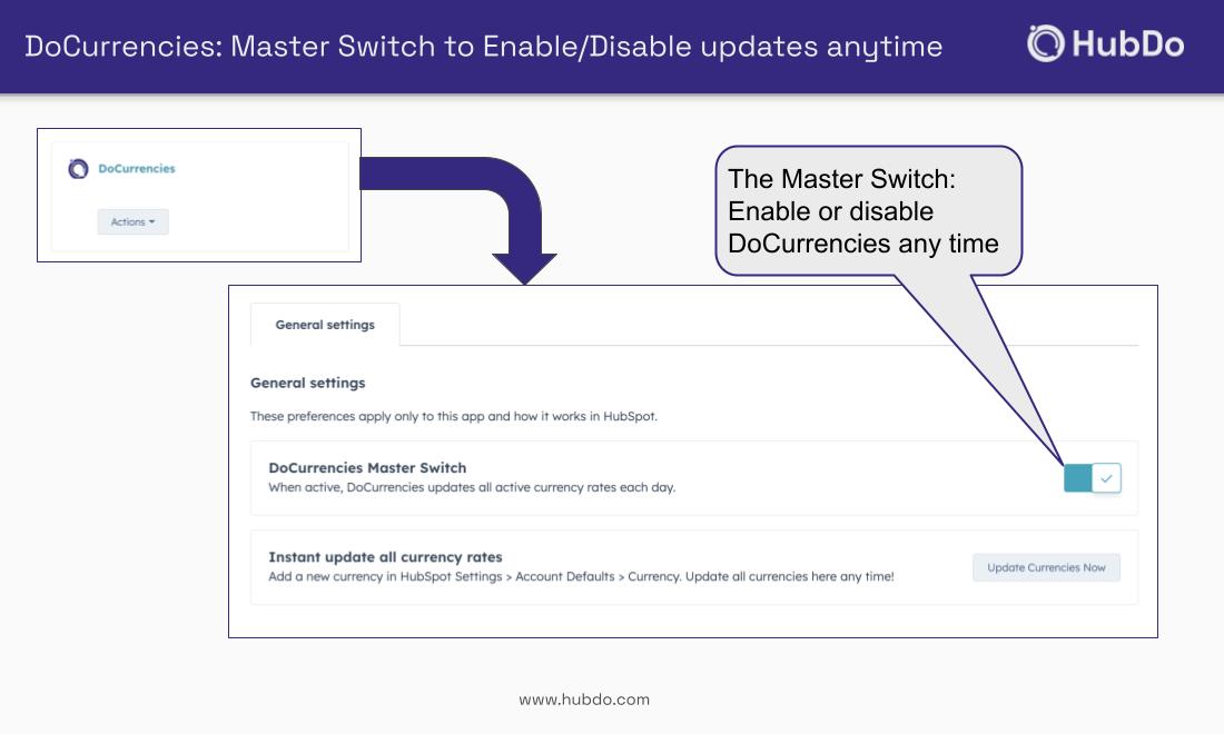 DoCurrencies Master Switch DoCurrencies Master Switch