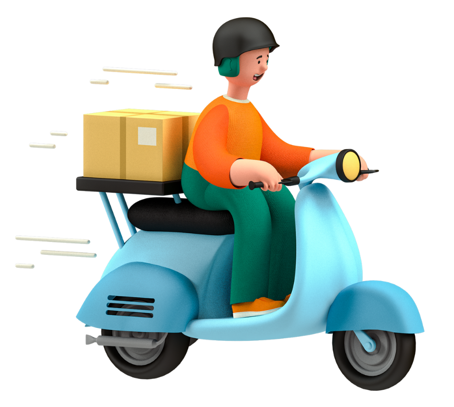 Man on scooter delivering HubSpot plugins