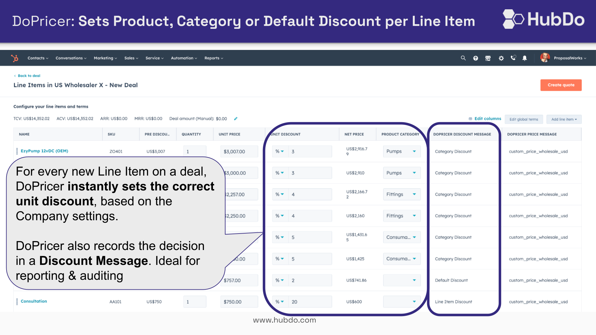 DoPricer Set Product, Category, Default Discount